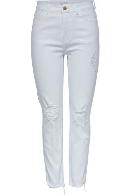 Only Broek Onlemily Hw Straight Raw Color off white