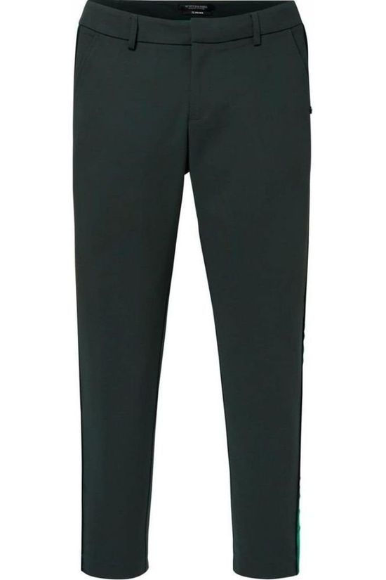 Scotch & Soda Broek Tailored Stretch dark green