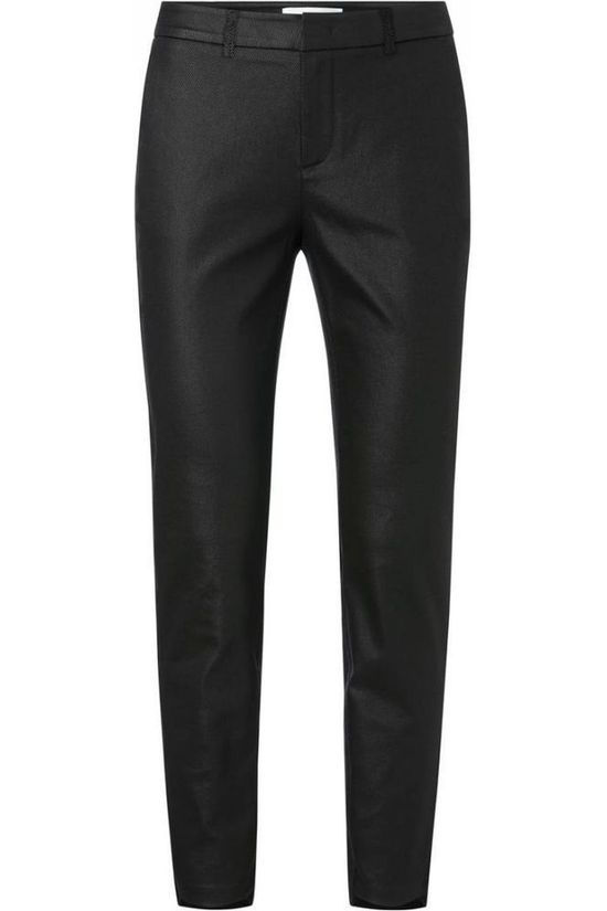 Yaya Broek Metallic Chino Black