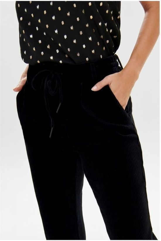 Only Broek Poptrash Pingpong Cord Black