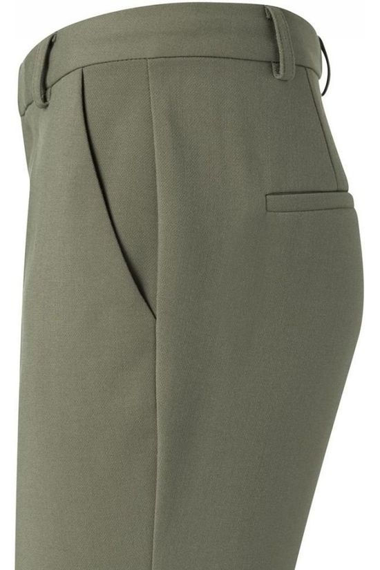 Yaya Broek Flared mid khaki