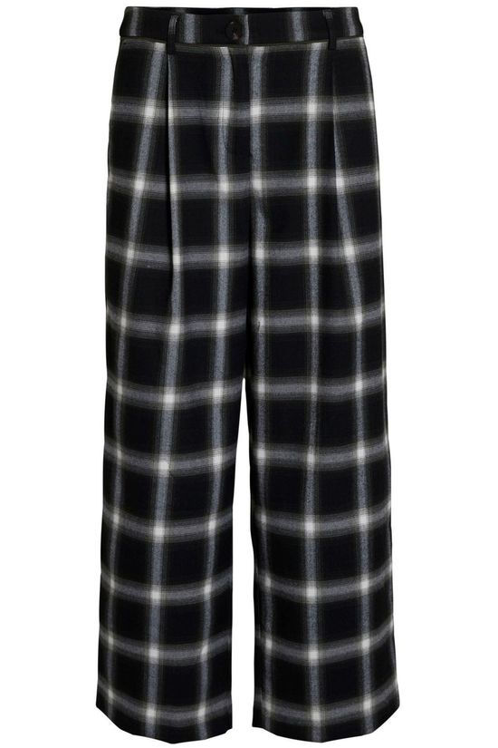 Vila Broek eve Rwre 7/8 Wide Pants Black/Mid Khaki