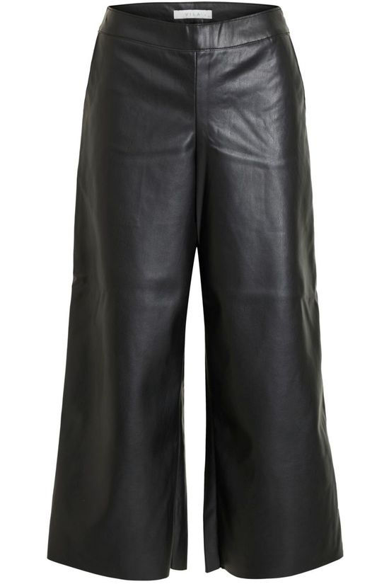 Vila Broek pen Rwrx Cropped Wide Pants - Noos Black