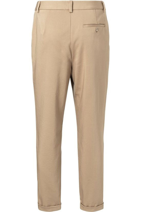 Yaya Broek Relaxed Fit Sand Brown