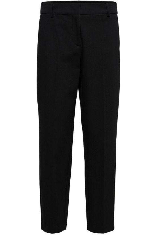 Selected Broek ria Mw Cropped Black Nos Black