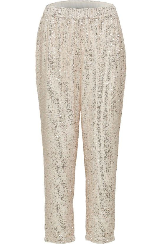 Selected Broek lucille Mw Ankle Sequins silver