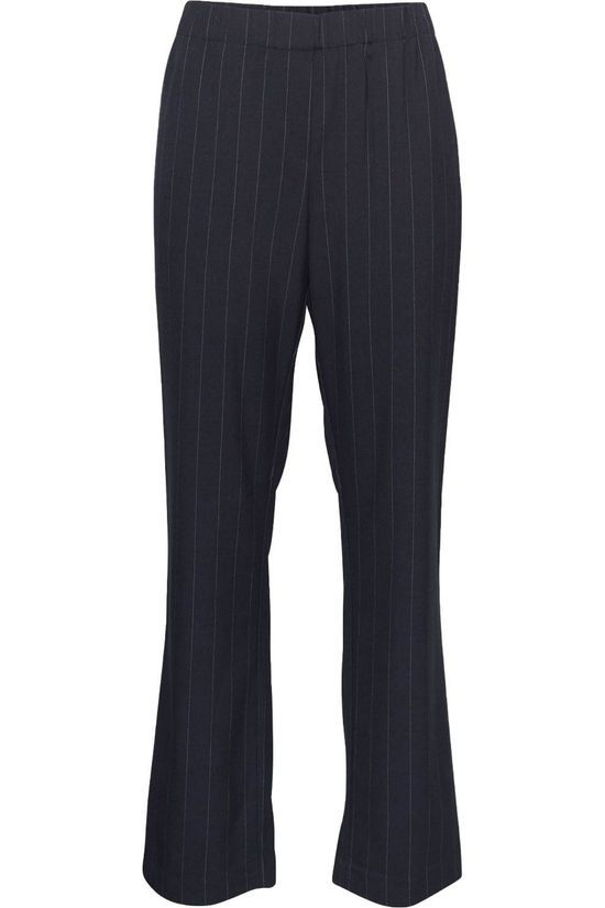 Moss Copenhagen Broek Teba Navy Blue/Light Grey