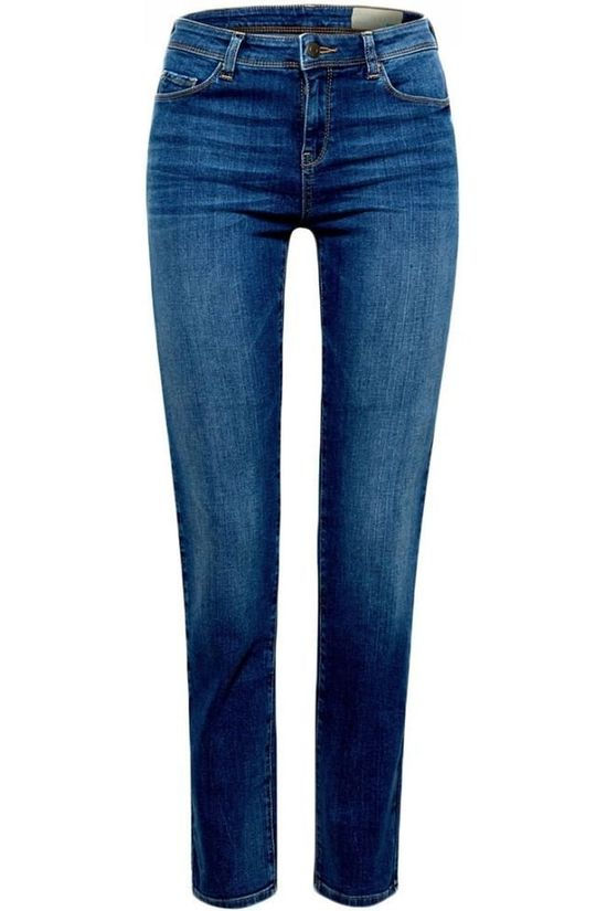Esprit Jeans Medium Rise Straight Modern Mid Blue (Jeans)