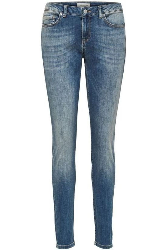 Selected Jeans Slf Ida Mw Skinny Mid Blue (Jeans)