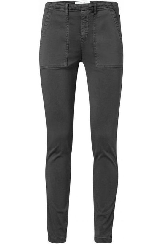 Yaya Jeans Cargo Frayed Hems Black