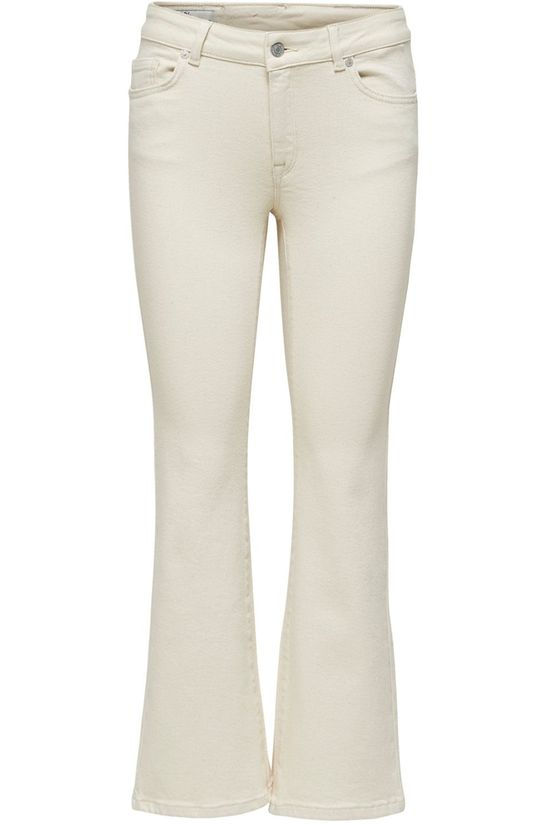 Selected Jeans Slfeve Mw Star White Cropp Flare off white