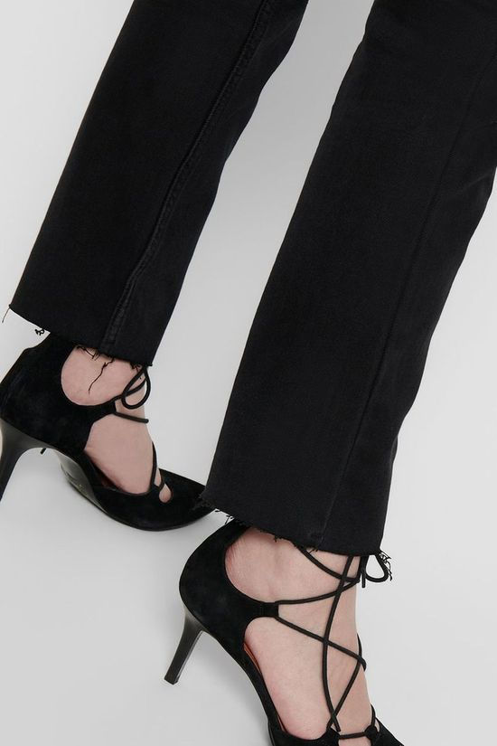 Only Jeans Onlemily Life Hw St Raw Cr Black/Denim / Jeans