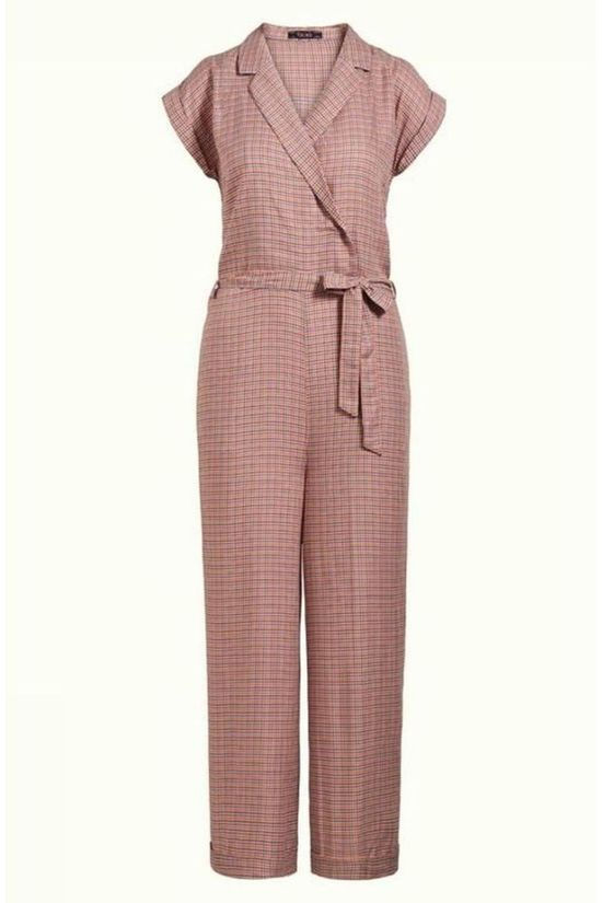 King Louie Jumpsuit Doris Verveine white/light pink