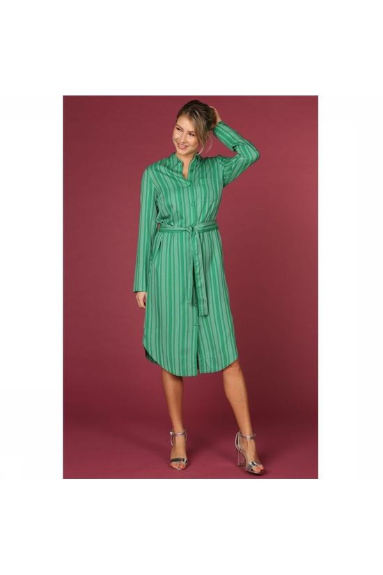 ARMEDANGELS Robe Jaamila mid green/white