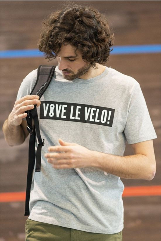 Vive le Velo T-Shirt T-Bigbox Light Grey Marle