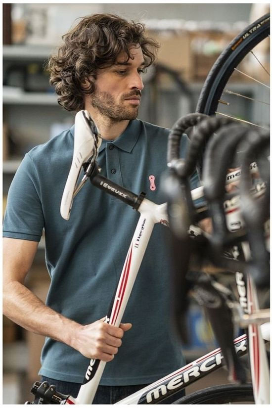 Vive le Velo Polo P-Pink Chain Petrol