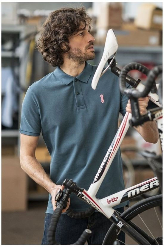 Vive le Velo Polo P-Pink Chain Petrol