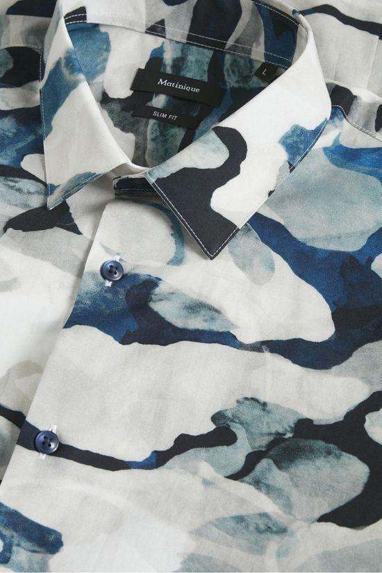 Matinique Chemise Robo White/Ass. Geometric