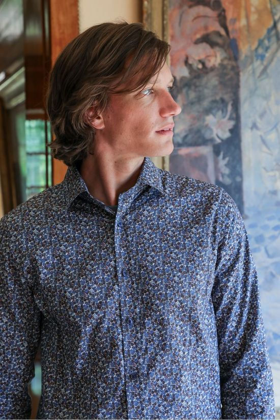 Matinique Chemise Matrostol Mid Blue/Ass. Flower