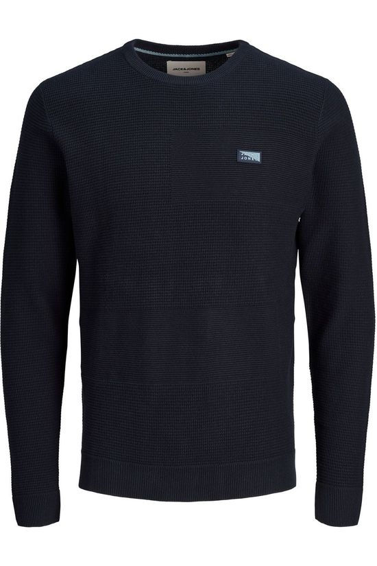 Jack & Jones Pull Jcobruce Knit Crew Neck Sts dark blue
