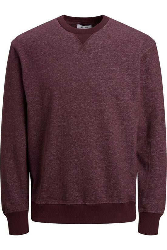 Jack & Jones Pull melange Sweat Bordeaux / Maroon