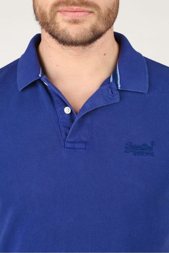 Superdry Polo Vintage Destroy S/S dark blue