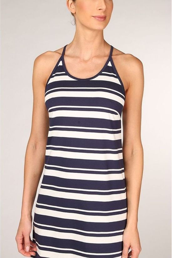 Superdry Robe Summer Stripe Maxi Navy Blue/Off White