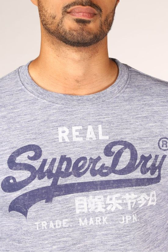 Superdry Pull Vl Premium Goods Crew light blue