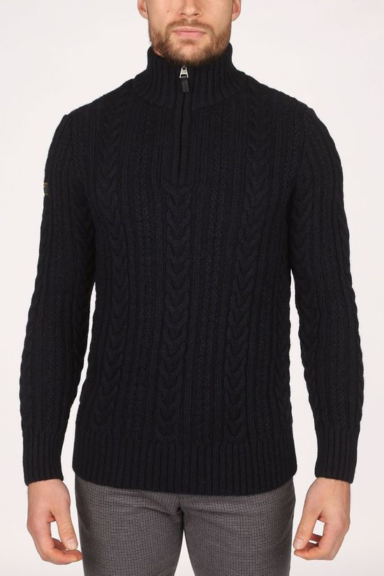 Superdry Pull Jacob Henley dark blue