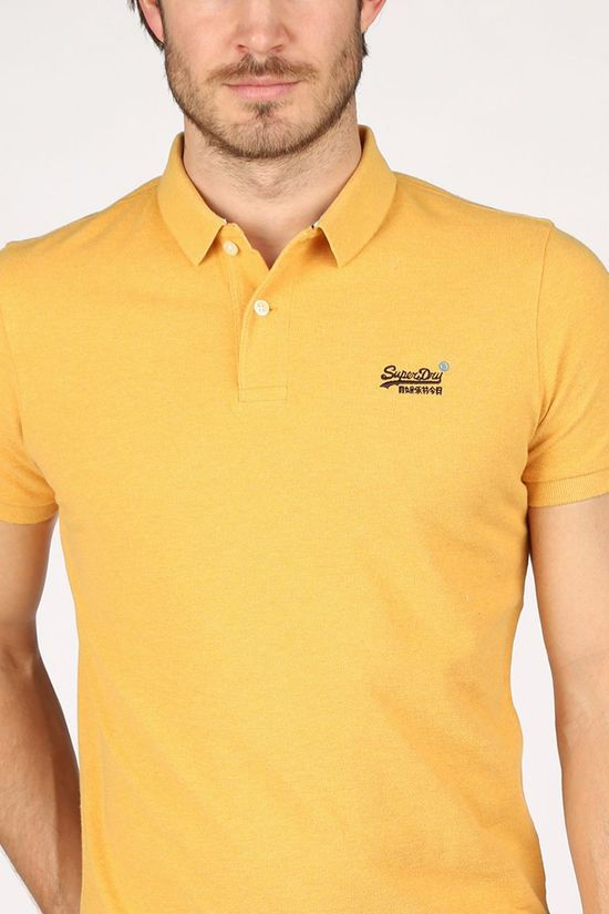 Superdry Polo S/S Classic Pique dark yellow
