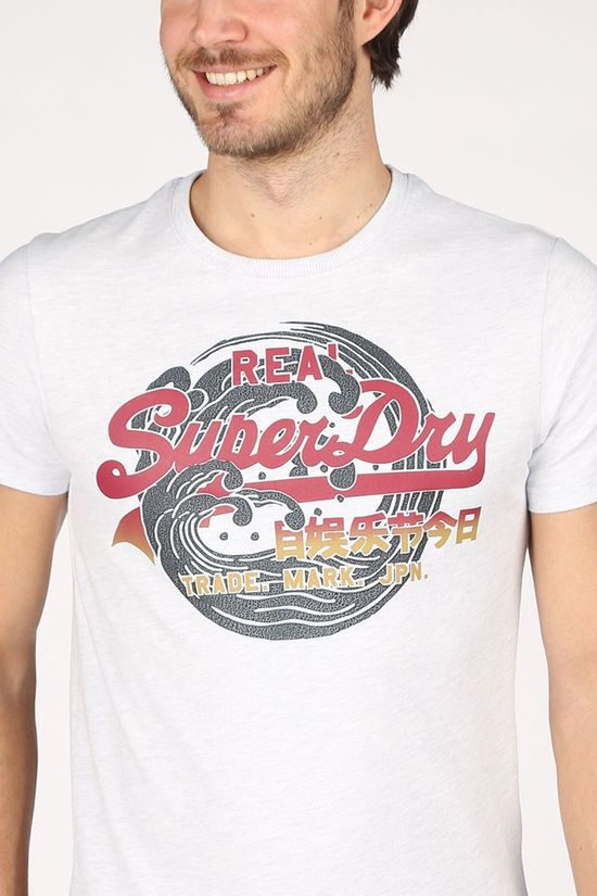 Superdry T-Shirt Vl Itago 220 Light Grey Marle