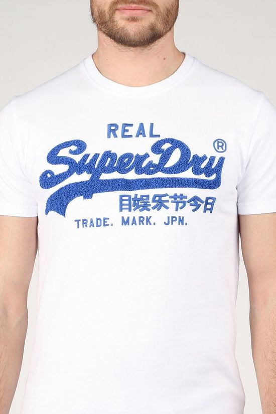 Superdry T-Shirt Vl Chenille 220 white