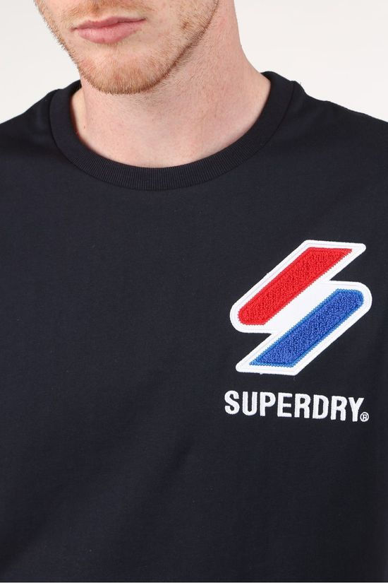 Superdry T-Shirt Sportstyle Chenille dark blue