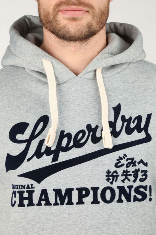 Superdry Pull Collegiate Graphic Overhead Light Grey Marle