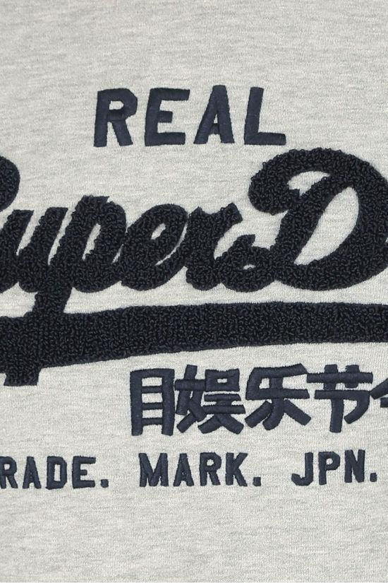 Superdry Pull Vl Chenille Crew Light Grey Marle