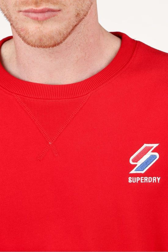 Superdry Trui Sportstyle Essential Crew mid red