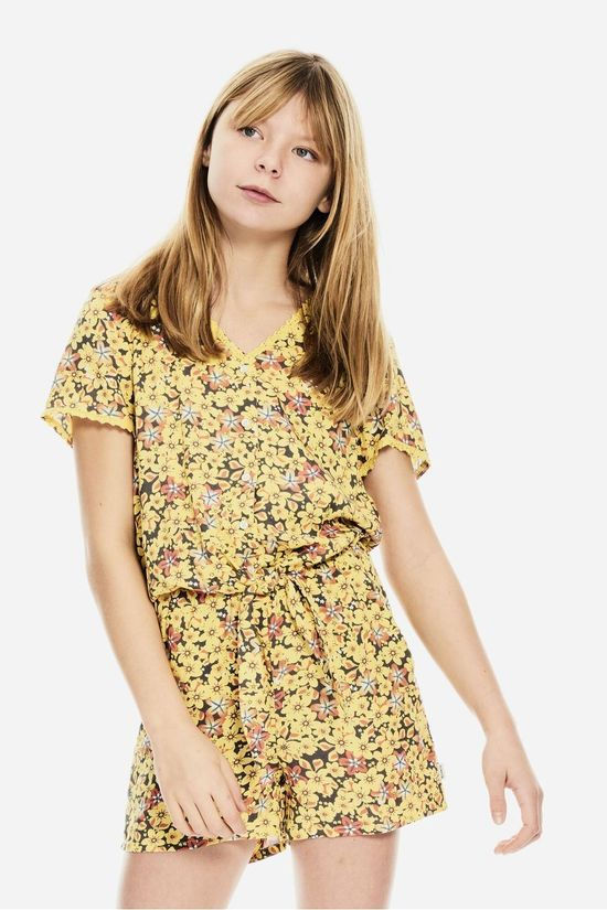 Garcia Jumpsuit C12499 Yellow/Ass. Flower