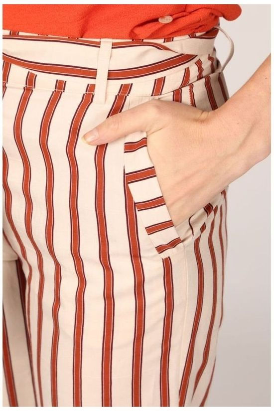 Terre Bleue Broek Siska white/rust