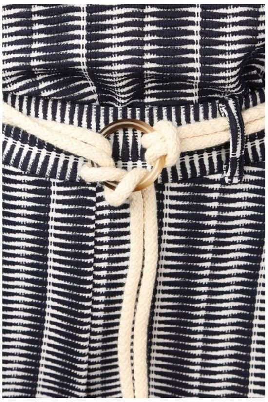 Terre Bleue Pantalon Tiko Navy Blue/White