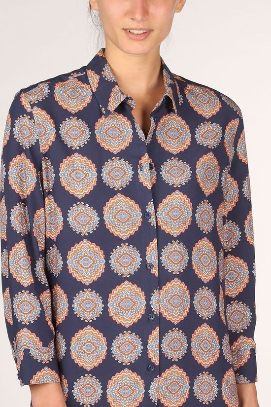 Terre Bleue Robe Jadore Dark Blue/Ass. Flower