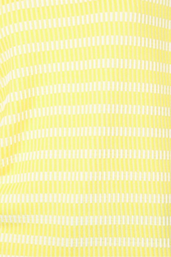 Terre Bleue T-Shirt Caro yellow/off white