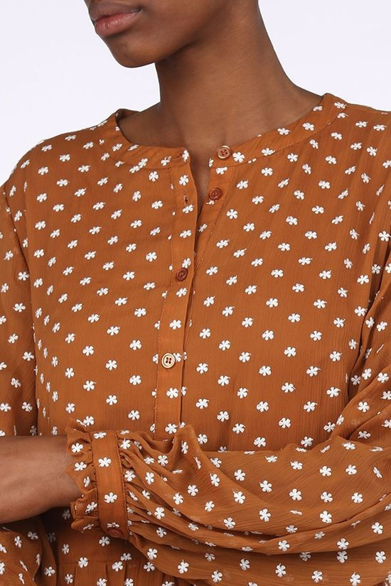 Terre Bleue Robe Udou Camel Brown