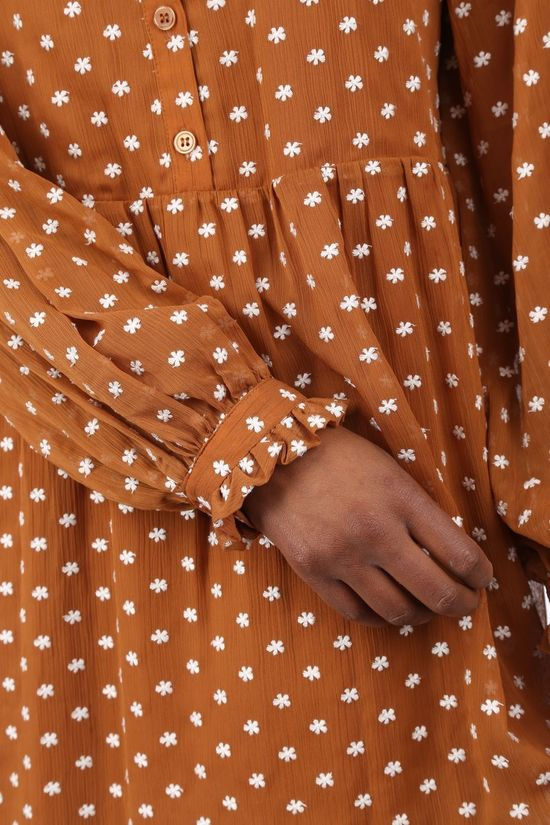 Terre Bleue Robe Udou Camel Brown