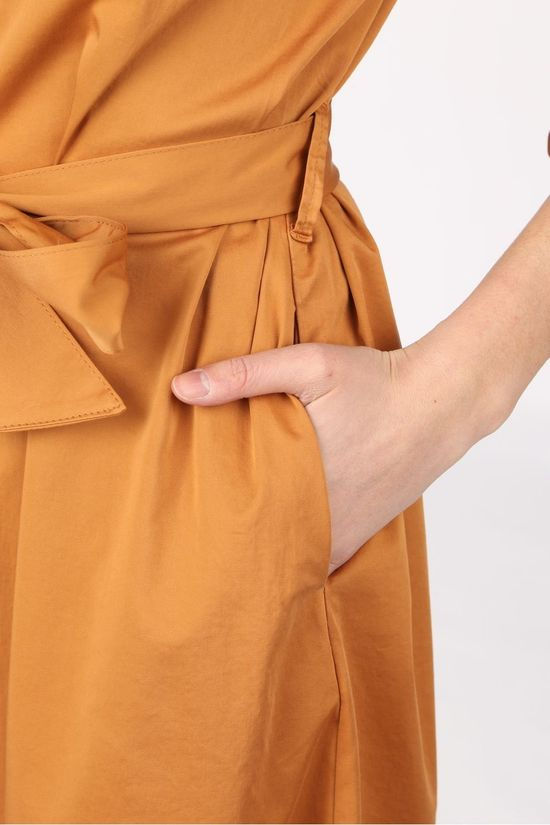 Terre Bleue Robe Ilja Camel Brown