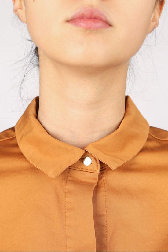 Terre Bleue Robe Ilja Camel Brown