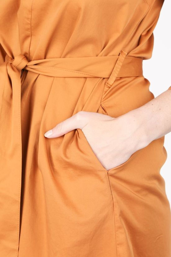 Terre Bleue Robe Ilja Camel Brown