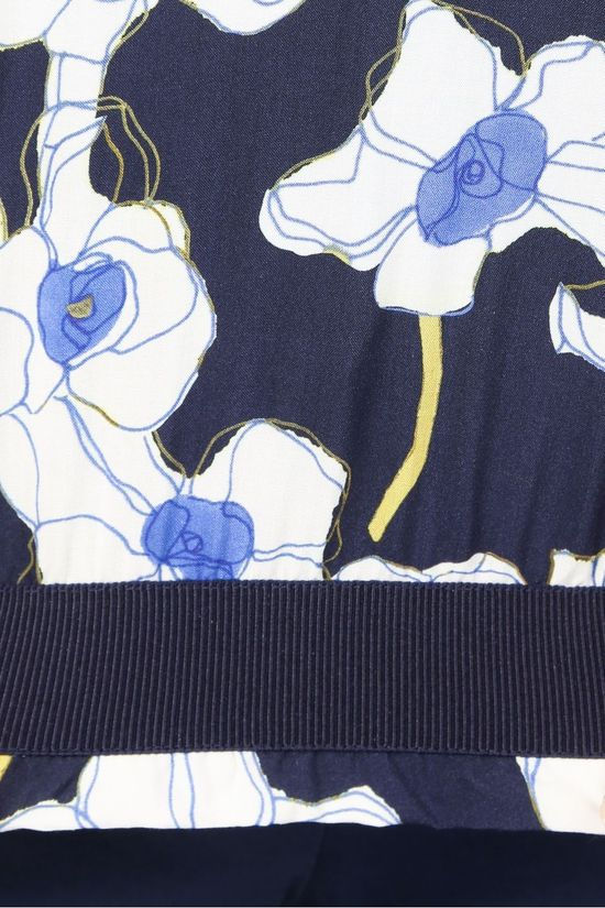 Terre Bleue Blouse Eliana Navy Blue/White