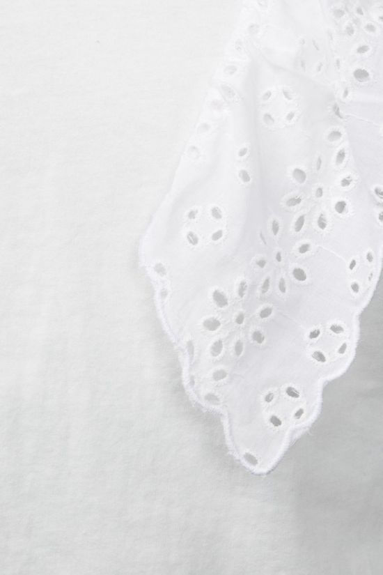 AO76 T-Shirt Ruffle Bruna off white