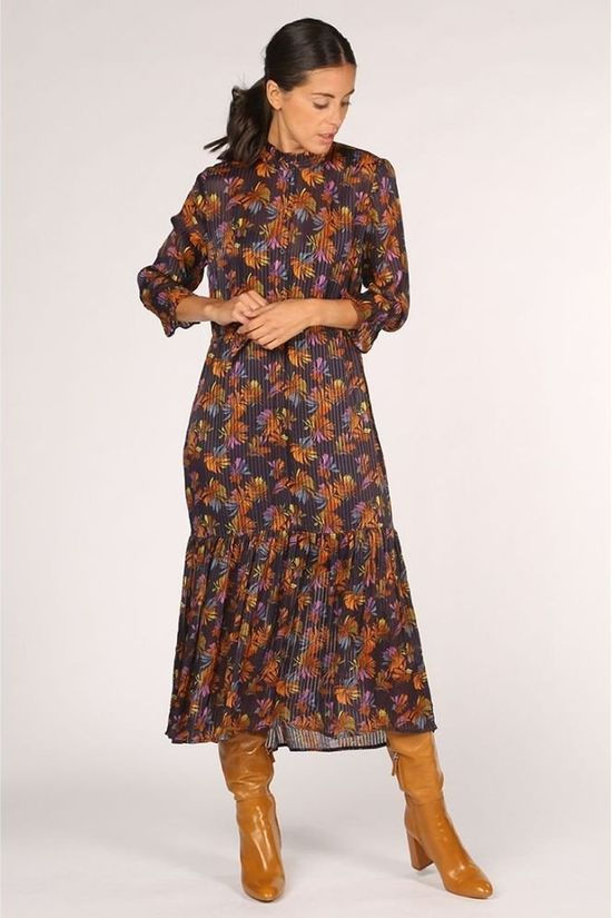 CKS Femmes Robe Dalya Dark Blue/Ass. Flower