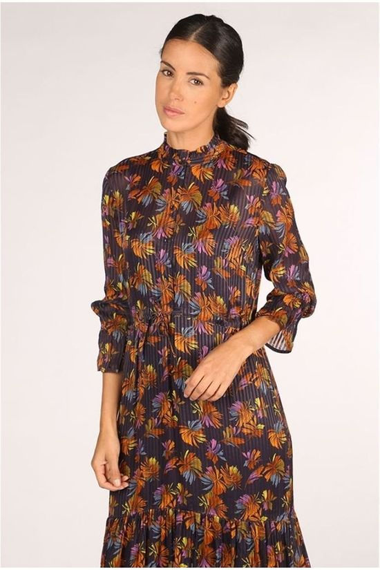 CKS Femmes Robe Dalya Dark Blue/Ass. Flower